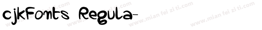 cjkFonts Regula字体转换